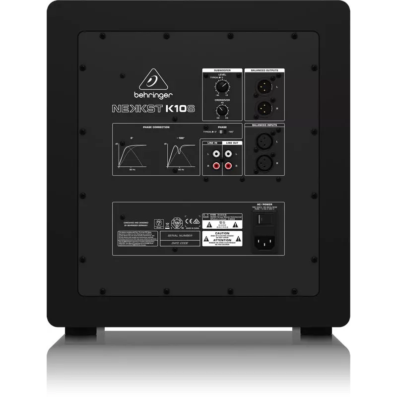 Behringer K10S zwart actieve subwoofer