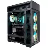InWin Modfree Deluxe big-tower gehard glas - zwart