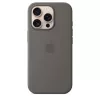 Apple iPhone 16 Pro siliconen case met MagSafe - steengrijs