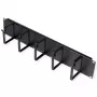 Patchpaneel ROLINE 19 inch 2HE, kabelgoot 85x60mm, stalen behuizing, zwart