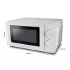 Esperanza ESTOFADO EKO011W solo magnetron, vrijstaand, 20 l, 700 W, 5 vermogensniveaus, draaiplateau 24,5 cm, wit