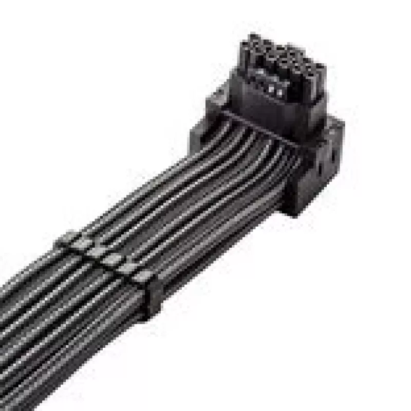 CableMod C-Series Pro aansluitkabel variant A 90° 16-pin naar 4×8-pin PCIe carbon