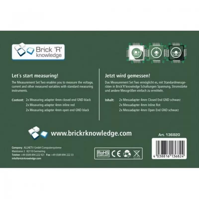 Meetadapterset ALLNET ALL-BRICK-0638 compatibiliteit Brick'R'knowledge