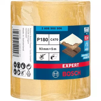 Bosch Expert C470 schuurrol, schuurrol, fijne korrel, P180, afwerking, verf verwijderen, hout, droogschuren