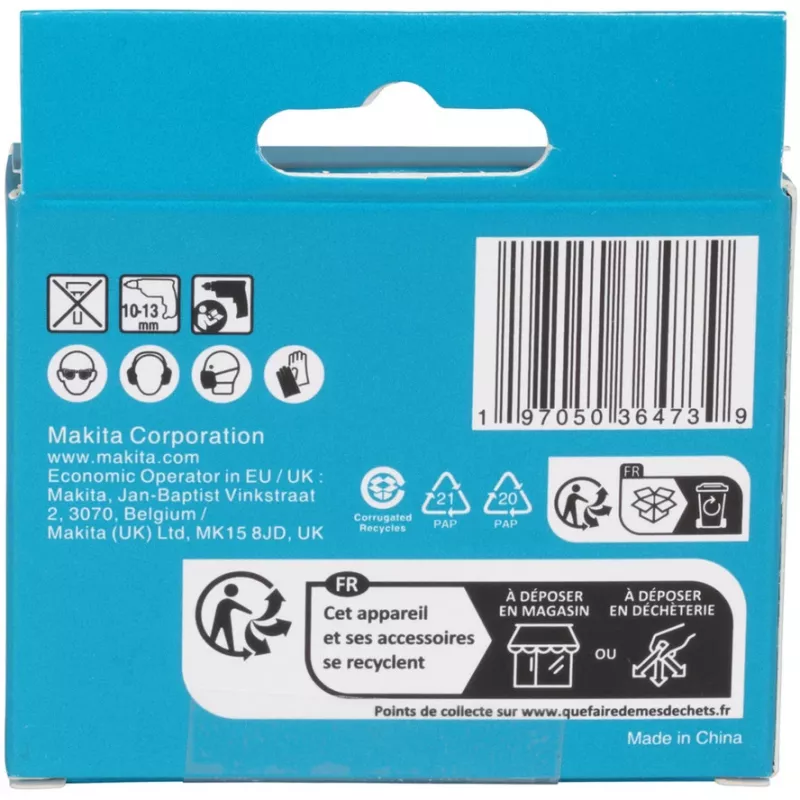 Borenset Makita E-25410 voor glas en tegels, 5 stuks