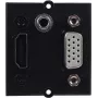 Bachmann 917.226 – 0,2 m – HDMI – VGA – 3,5-mm-jack – HDMI – VGA – 3,5-mm-jack – Stekker – Bus – Zwart
