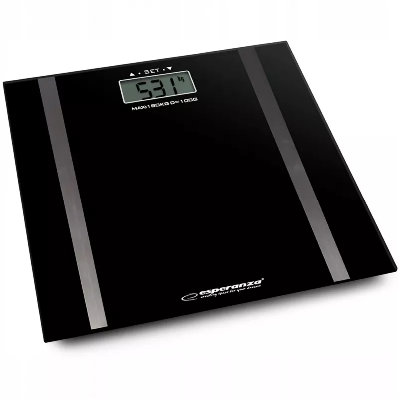 Personenweegschaal Esperanza EBS018K – elektronisch, 180 kg, zwart