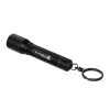 Ledlenser P3R zwarte zaklamp — oplaadbare compacte LED-sleutelhangerlamp