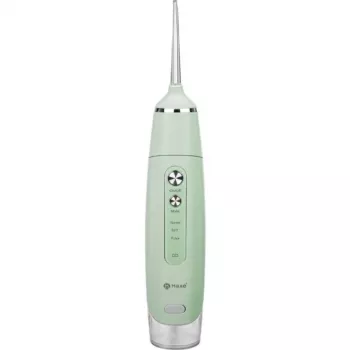 Draadloze monddouche Haxe RUBIS HX 716 – waterdruk 30–90 psi, 3 standen, 0,165 l tank, 4 opzetstukken, groen