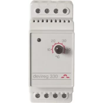 DEVI Elektr.Thermostaat 15-45°C 140F1072 devireg 330 16A 230VAC 1-polig 2TE 140F1072 (140F1072)