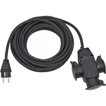 Verlengsnoer Brennenstuhl 1167810301 10m 3 AC-uitgangen outdoor zwart