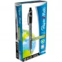 Paper Mate Flexgrip Ultra - clip - clip-on intrekbare balpen - zwart - 12 stuks - medium
