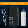 QOLTEC oplader 65W GaN Super Fast slank PD 5-20V 3,25A USB-C