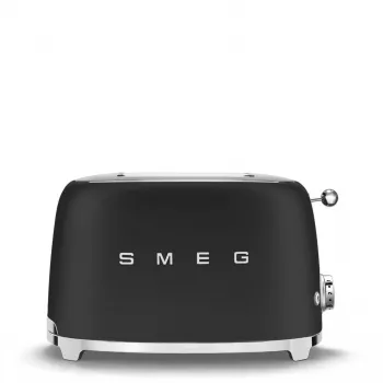 Toaster Smeg 50's Style TSF01BLMEU 2 sneetjes zwart roestvrijstaal
