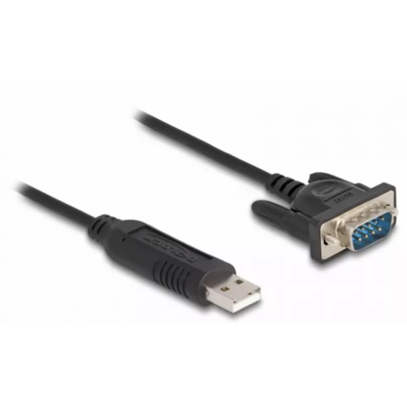 DeLOCK USB 2.0 naar serieel RS-232 adapter 50 cm FTDI zwart
