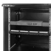 Qoltec 54488 19-inch wandrackkast, 12U, 600 x 635 x 450 mm, geperforeerde deur