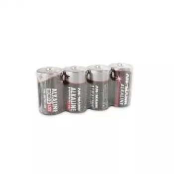 ANSMANN 5015581 RODE Alkaline-batterijen, Mono (D), 4 stuks verpakking