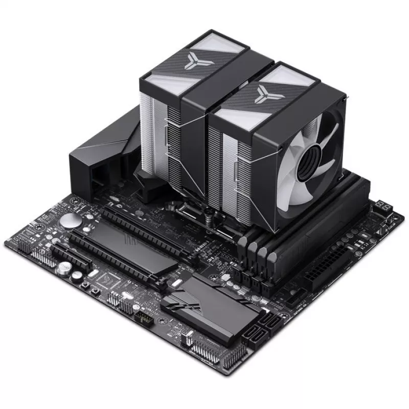 Jonsbo CR-1400 DV2 CPU-koeler, ARGB, 2 x 92 mm, zwart