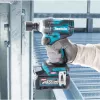 Makita TW004GZ XGT 40 V accu-slagmoersleutel, 1/2 inch, 3200 tpm, 350 Nm, zonder accu en lader, blauw/zwart