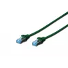 Netwerkkabel Digitus CAT 5e SF/UTP 1m groen RJ-45