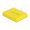 Steekbord DELOCK 18320 — kunststof prototypebord, geel, 36×46×10 mm