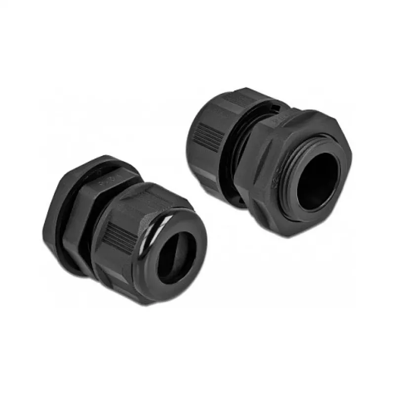 Kabeldoorvoertule DeLOCK 60385 zwart kunststof 2 stuks