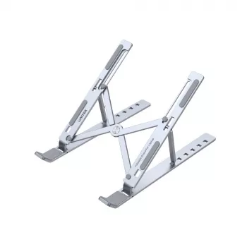 Laptopstandaard UNITEK OT155SL zilver aluminium 13-41° kantelbaar