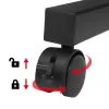 Maclean mobiele laptoptisch, zwart, 80x60 cm, max. 50 kg, in hoogte verstelbaar 67-115 cm, MC-124 B
