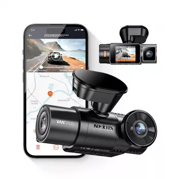 Auto-dashcam VANTRUE N2X LTE – 2,7K Ultra HD, SONY STARVIS 2 IMX675 hoofd, 158° F/1,8, 2-kanaals, GPS, Wi‑Fi, IPS 2 inch display