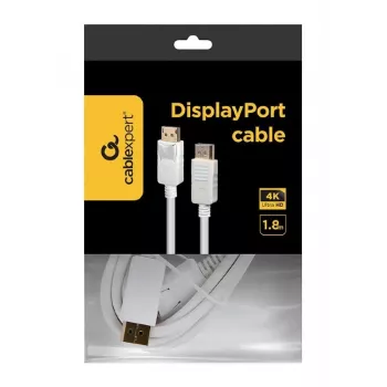 DisplayPort-kabel Gembird CC-DP2-6-W – DisplayPort naar DisplayPort, 1,8 m, wit