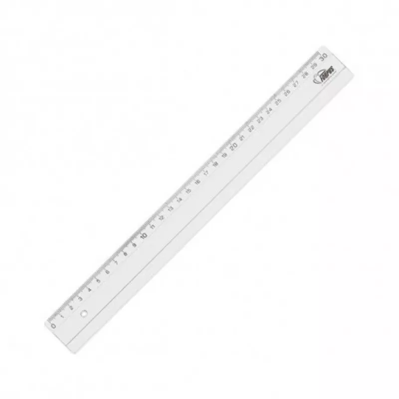 Lineaal Forpus, kunststof, transparant, 30 cm 1225-023