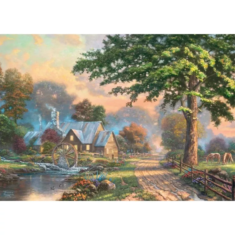 Houten puzzel schmidt spiele 59797 Thomas Kinkade Studios 1000 stukjes, houten stukjes