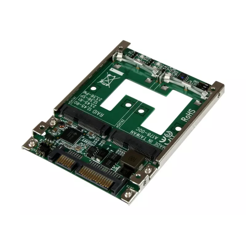 StarTech.com Dual mSATA SSD naar 2,5 inch SATA RAID-adapter converter
