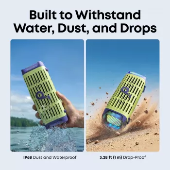 Draagbare luidspreker Anker Soundcore Boom 3i — 50 W, Bluetooth, waterdicht, groen