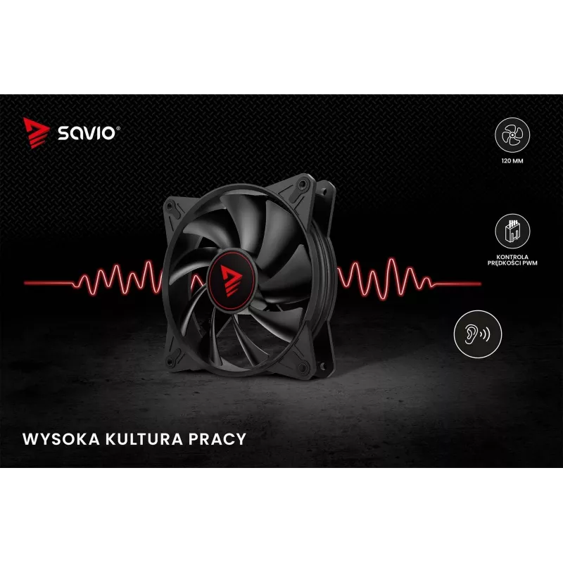 SAVIO SAVGBLADE 120mm PWM behuizingsventilator