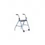Tweewielige revalidatiesteun ARmedical PPC005 – blauw/zwart, stalen frame, verstelbare hoogte, zitting inbegrepen