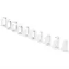 Kabelmanagementclip Secomp 44 x 60 mm lichtgrijs RAL 7035, 10-pack