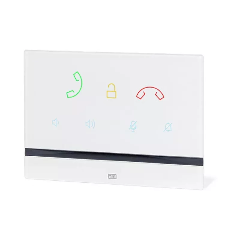 Intercom 2N Indoor Talk wit — bedraad, gehard glas, wandmontage, 185×128×48,2 mm