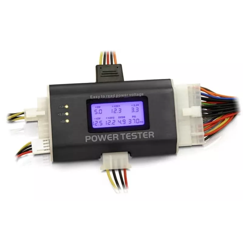 DeLOCK 18159 voedingstester III voor ATX/BTX/ITX, zwart/wit