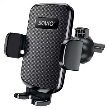 Phone Grip SAVIO CH-05, zwart – duurzame beschermaccessoire voor mobiele telefoons