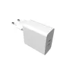 Oplader FIXED FIXC65-2C-WH voor binnen AC snelladen 2x USB Type-C
