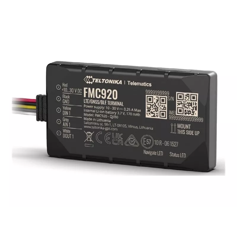 GPS-tracker Teltonika FMC920 4G LTE CAT 1 0.128GB zwart