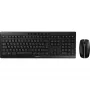 CHERRY Stream Desktop Recharge toetsenbord muis inbegrepen universeel RF draadloos AZERTY Belgisch zwart