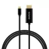 USB-C-kabel SAVIO CL-191 2 m — USB-C naar USB-C, stekker naar stekker, zwart, kunststofommanteling, kopergeleider