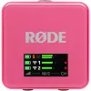 Draadloze microfoon RODE Wireless GO III roze — compact tweekanaals zender- en ontvangersysteem