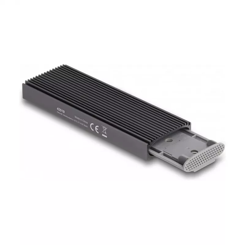 SSD-behuizing DeLOCK Externe USB Type-C combo-behuizing voor M.2 NVMe PCIe of SATA SSD gereedschapsloos