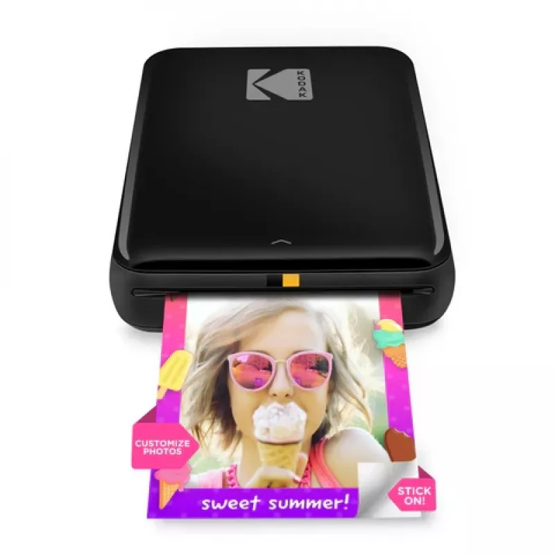 Kodak STEP Instant mobiele fotoprinter kleur ZINK 2x3'' 1 ppm, Bluetooth, zwart