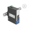 Gigabit Ethernet-switch DELOCK 80163, 8-poorts RJ45 industriële switch, unmanaged, metalen behuizing