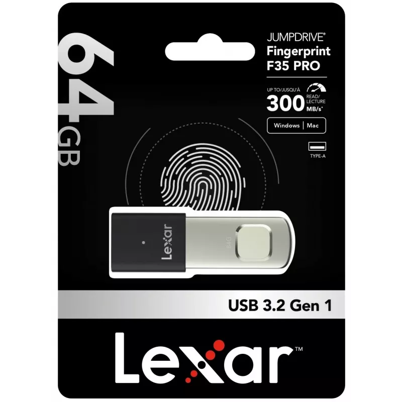 USB-flashdrive Lexar 64 GB USB Type-A 3.2 Gen 1 JumpDrive F35 PRO