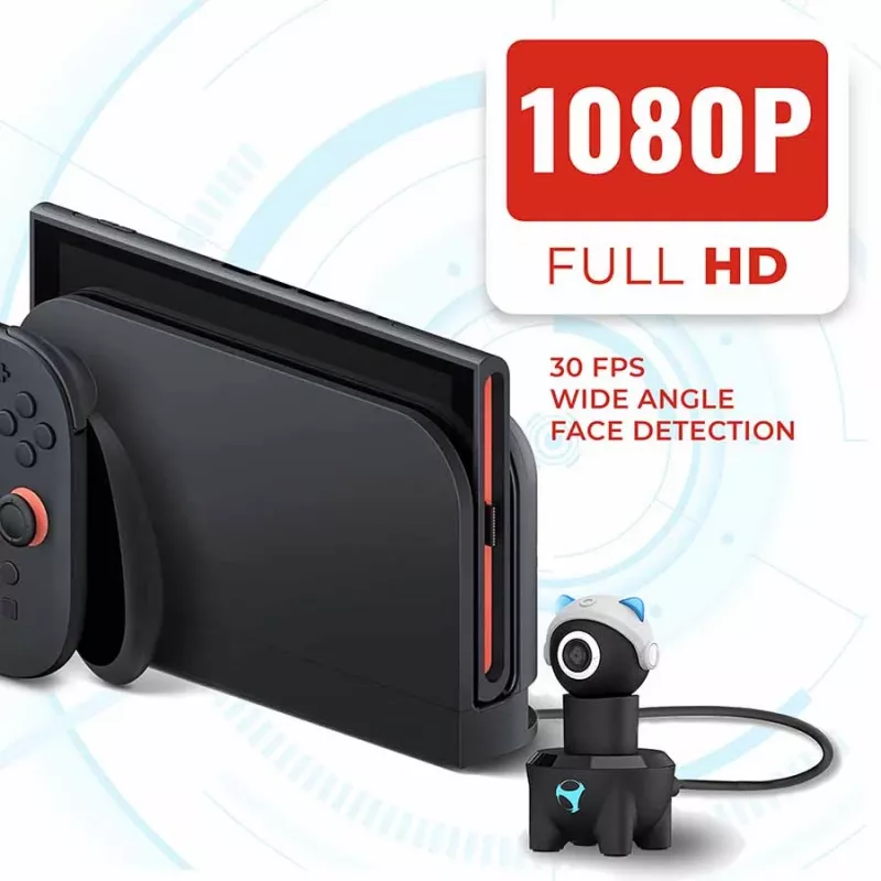 Subsonic Playcam 1080 2in1 HD minicamera voor Nintendo Switch 2 lichtblauw